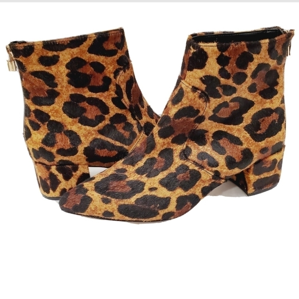 NWD Karl Lagerfeld Maude Leopard Print Ankle Bootie - Picture 2 of 7